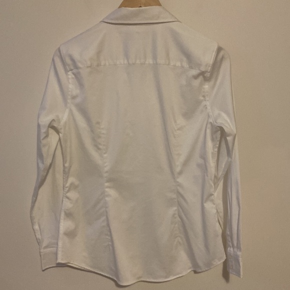 Banana Republic Tailored Fit Cotton white Shirt Size 10 - Picture 6 of 6